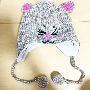 택 포함 새상품 knitwits 쥐 쥐 니트 모자 모자