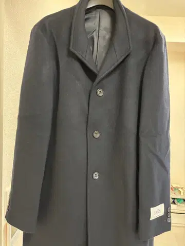 다크 네이비 체스터 코트 5버튼