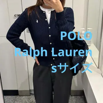 세일 폴로 랄프로렌 케이블 가디건 니트 스웨터 네이비