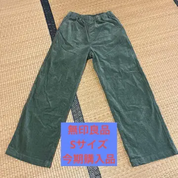 S 스트레치 코듀로이 이지 스트레이트 팬츠 스모키 그린