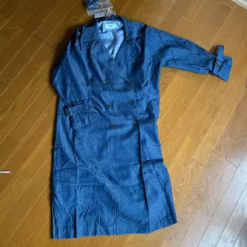 새상품 AZUL BY MOUSSY 다크 블루 트렌치코트 S