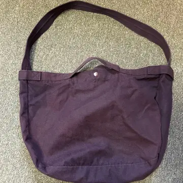 HAU 다크 퍼플 캔버스 숄더