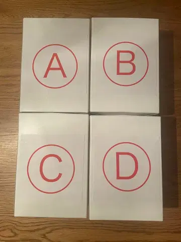 투표함 세트 A B C D