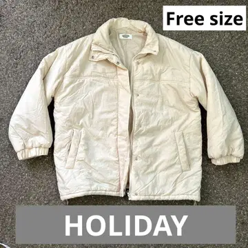 HOLIDAY 크림색 다운 자켓 프리 사이즈