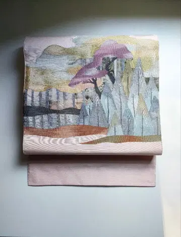 나고야 오비 본 견직 직조