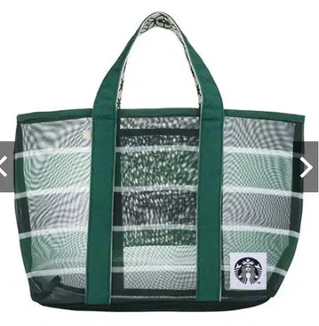 스타벅스 대만 한정판 레트로 패턴 핸들 어부 그물 백