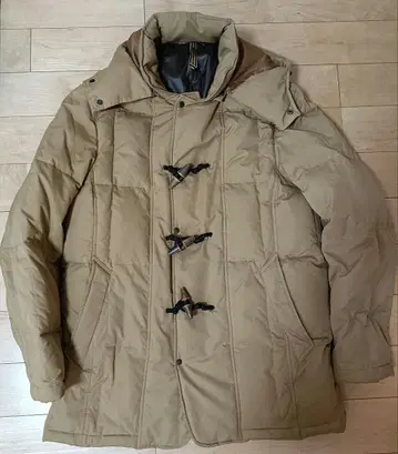 SIMPLE LIFE 다운 자켓 후드 부착 남성용 L 사이즈 베이지