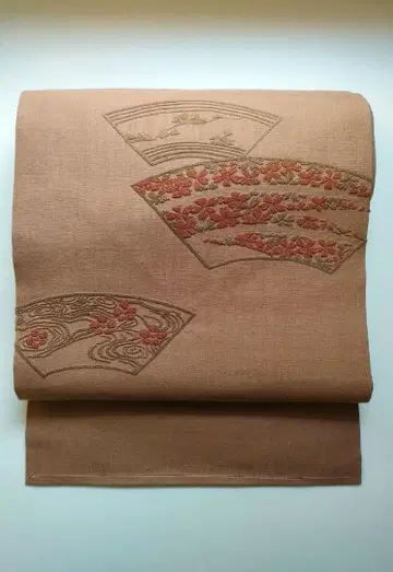 나고야 오비 상라 자수 유키 쓰무기