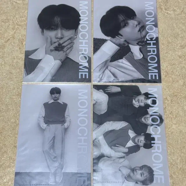 방탄소년단 정국 모노크롬 팝업 인화사진 드래곤볼 드볼