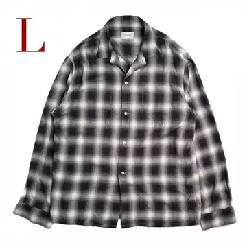 PENNEY'S TOWNCRAFT 옴브레 체크 셔츠 L