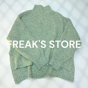 새상품급 [FREAK'S STORE] 반짝이는 그린 엉덩이 쏙 니트