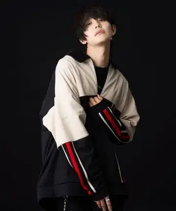 스트라이프 오버 사이즈 자켓