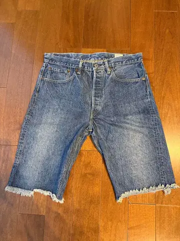 오어슬로우 숏 데님 팬츠 7105