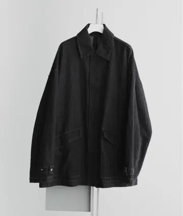 remer 루즈 오버 사이즈 빈티지 워시 데님 자켓 L 사이즈