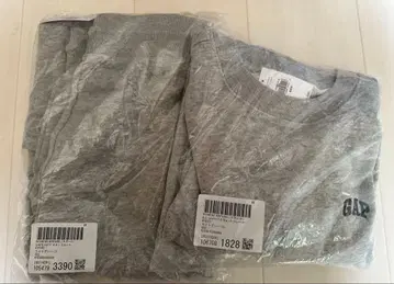 GAP 미니 로고 맨투맨 트레이닝복, 맥시 스커트 라이트 그레이