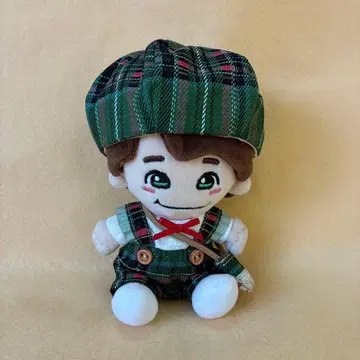 치비누이 옷 누이 옷 그린 x 빨간색 체크 빨간 리본 나니와단시