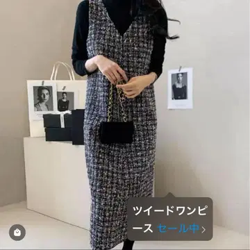 [ 새상품 ] 트위드 원피스