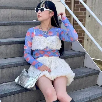 poppy 시스루 상의