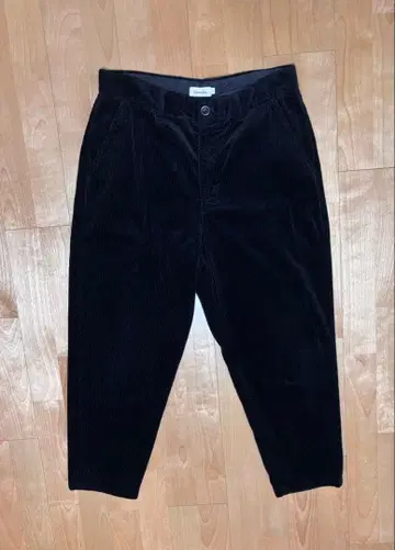 스티븐 앨런 코듀로이 페그탑 팬츠 블랙 L