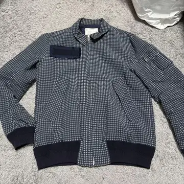 sacai 자켓 네이비 체크