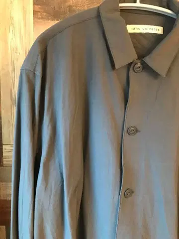 [나노 유니버스] 스트레치 와이드 셔츠 블루종