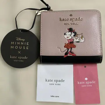 미사용 새상품 케이트 스페이드 미니 콜라보 접이식 지갑