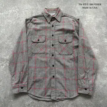 [ FIVE BROTHER ] 파이브 브라더 70s 플란넬 셔츠 USA제