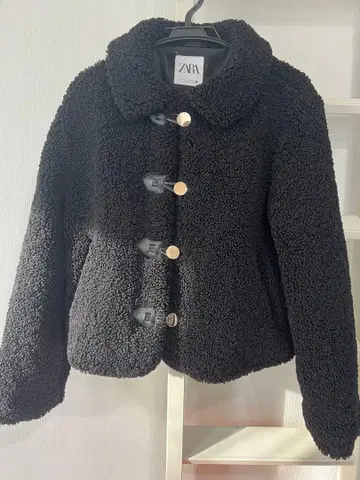 ZARA 블랙 보아 자켓 L 사이즈