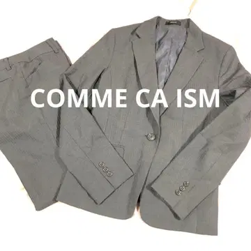 COMME CA ISM 그레이 스트라이프 수트 셋업