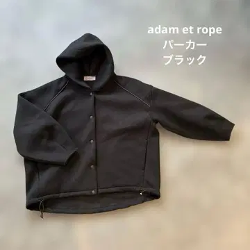 ADAM ET ROPE' 후디 블루종 블랙