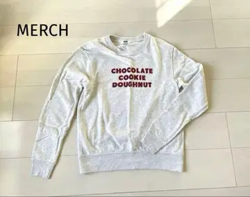 MERCH 맨투맨 초콜릿 쿠키 도넛 / 라이트 그레이