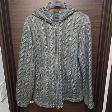 LACOSTE 라코스테 집업 후드티 뜨개질 프린트 사이즈 5