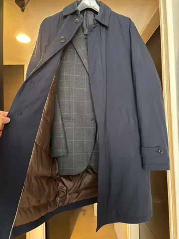 나노 유니버스 롱 다운 코트 (니시카와 다운) 48 네이비