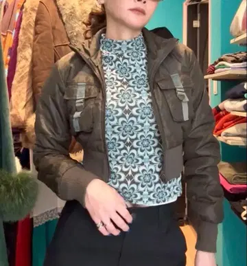 크롭 자켓 크롭 ma-1 y2k