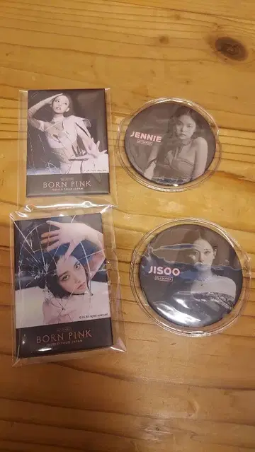 BLACKPINK JENNIE JISOO 캔뱃지