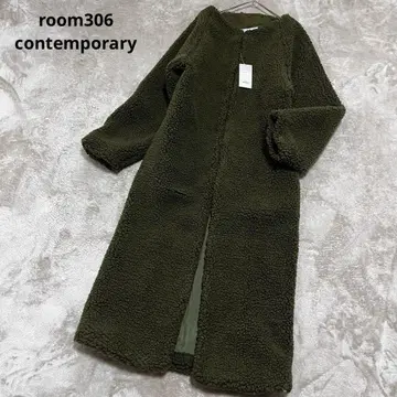 컨디션 최상 room306 contemporary 오버 보아 롱 코트