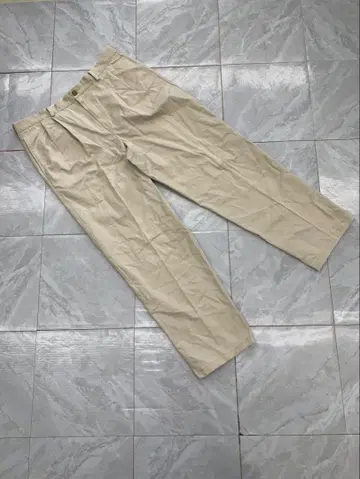 L.L.Bean 치노 팬츠 클래식 핏 원턱 면 100% 베이지