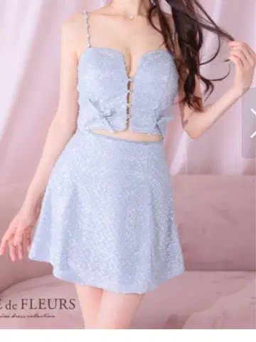 ROBE de FLEURS 셋업 미니 드레스