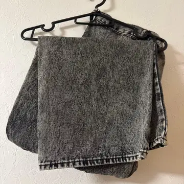 그레이 와이드 데님 팬츠