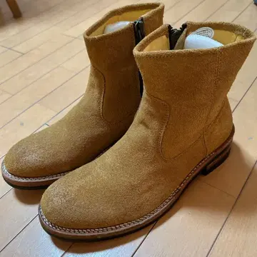 FREAK'S STORE 스웨이드 사이드 지퍼 달린 숏부츠