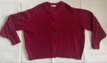 [ 새상품급 ] 오버 사이즈 케이블 니트 가디건 긴팔