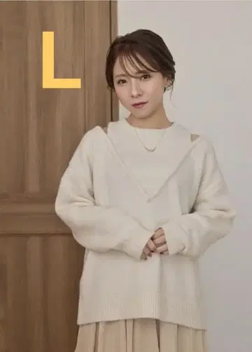 tal by yumi 니트 풀오버 아이보리 L 시마무라