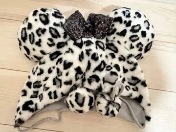 미니 팬캡 디즈니 레오파드 무늬