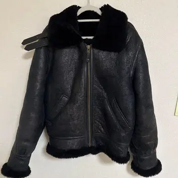 [ 새상품급 ] B-3 플라이트 자켓 무스탕 자켓 블랙 M 타입 B-3