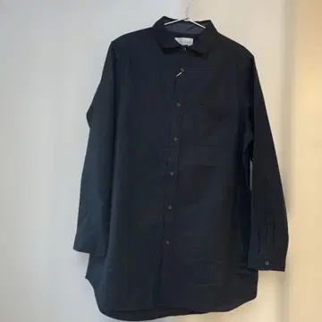 MANUAL ALPHABET 네이비 긴팔 셔츠