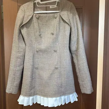 Darich 다리치 플리츠 도킹 트위드 미니 원피스 FREE