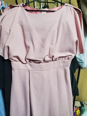 핑크 플레어 슬리브 드레스 사이즈 38