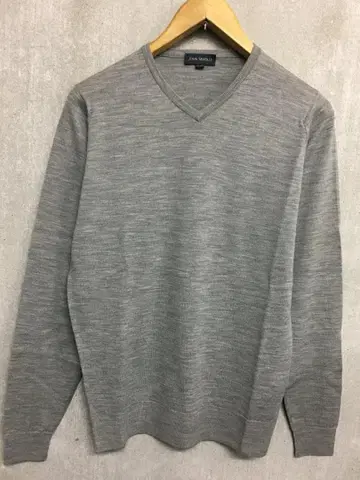 존스메들리 새상품급 클리닝 완료 V넥 울 하이 게이지 니트