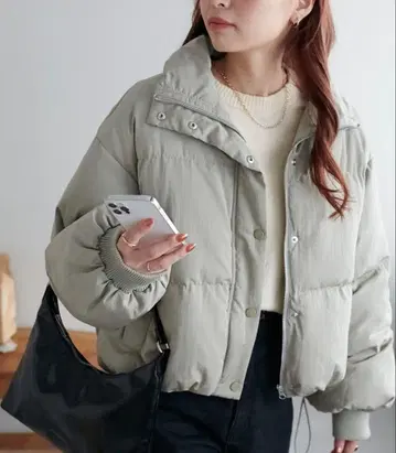 미사용 새상품 DISCOAT 충전솜 숏 블루종