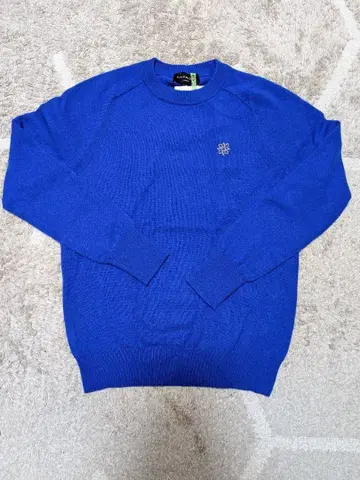 세인트앤드류스 캐시미어 100% 파랑 긴팔 니트 S